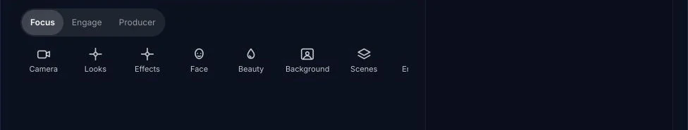 Actual preparation controls. No broadcast started, no camera enabled, zero connected destinations.
